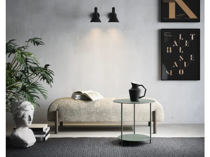 Tavolino Circle in metallo laccato di Novamobili