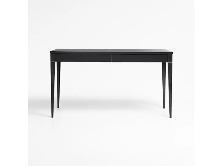 Scrittoio Brunelleschi con top in vetro e struttura in legno laccato di Tosconova