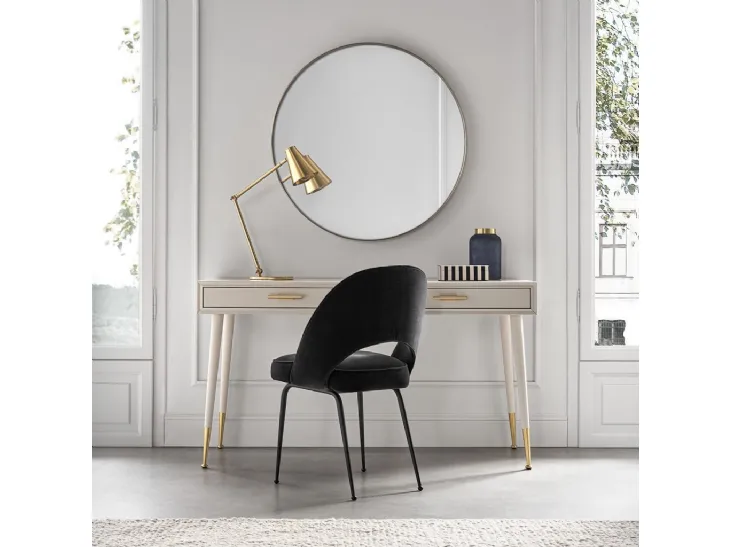 Scrittoio Portrait con cassetti laccato beige di Tosconova