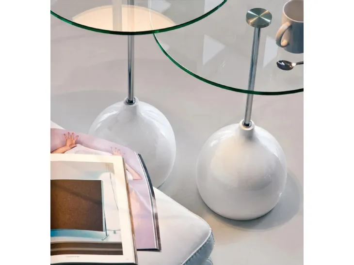 Tavolino rotondo di design Adachi di Tonin Casa