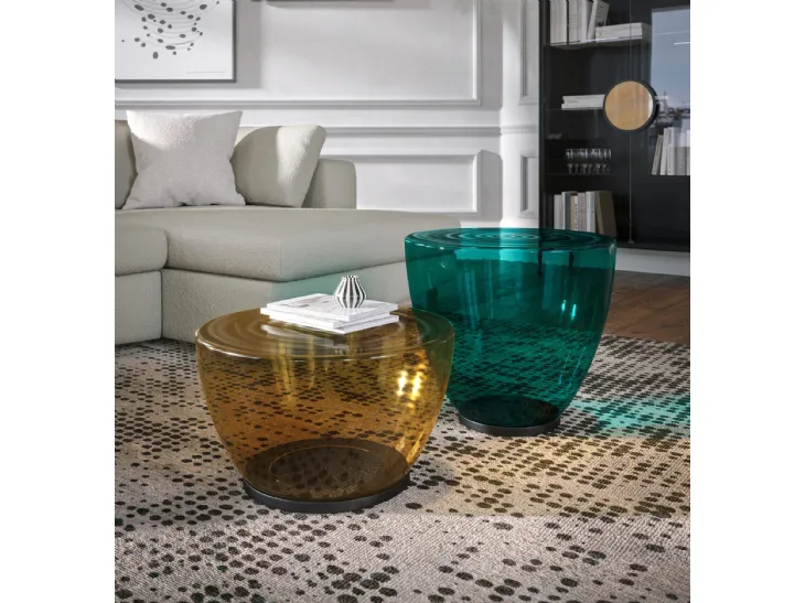 Tavolino Konca in vetro soffiato di Tonin Casa