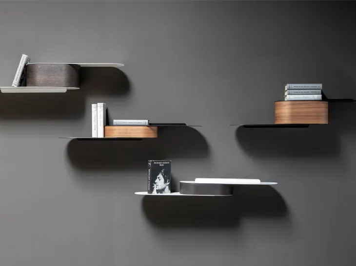 Mensola Snowboard in metallo e legno di Tonin Casa