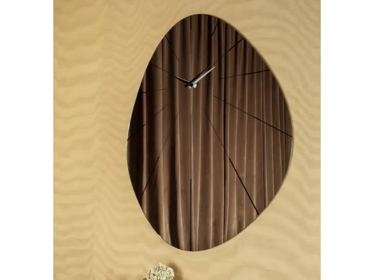 Orologio Enigma in vetro a specchio di Tonin Casa