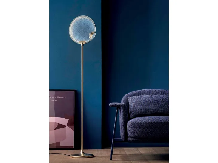 Lampada da terra Horo in metallo e vetro di Masiero