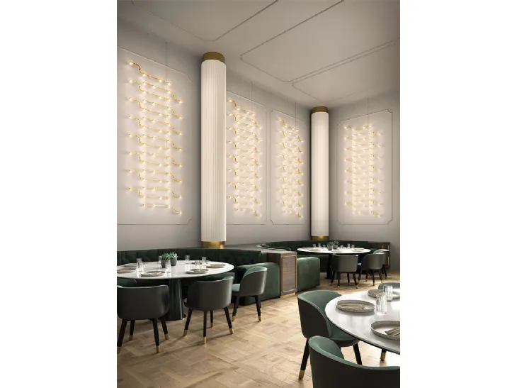 Lampada a parete Raqam di Masiero