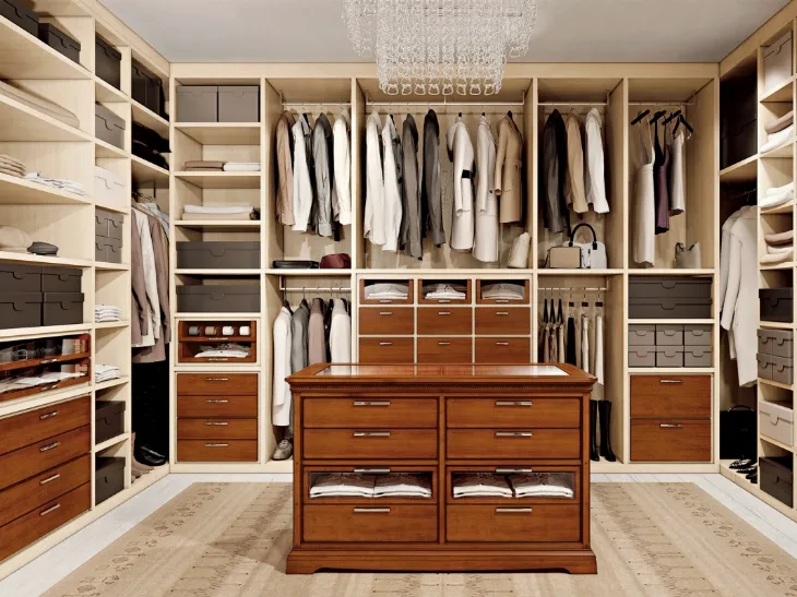 Cabina Armadio I Ciliegi 01 in legno e laccato Avorio di Le Fablier