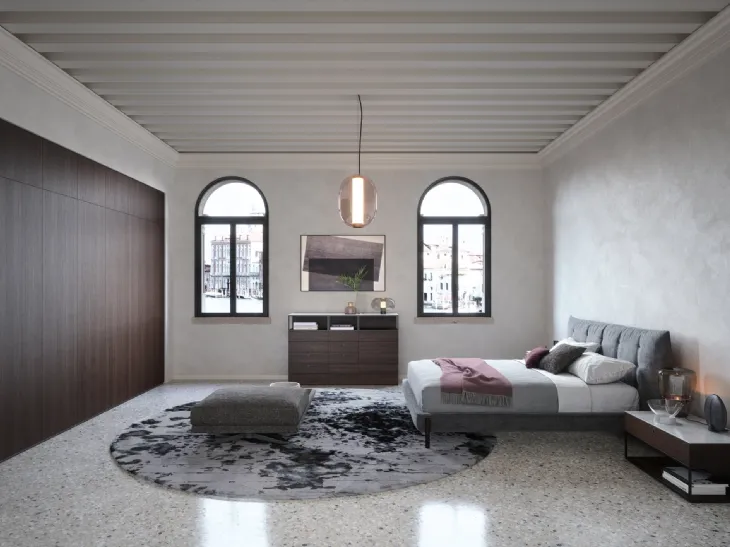 Armadio Alfa in legno impiallacciato di Novamobili