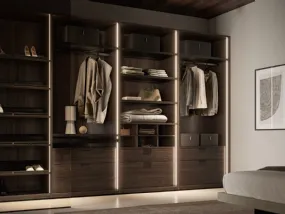 Cabina Armadio Naked effetto legno