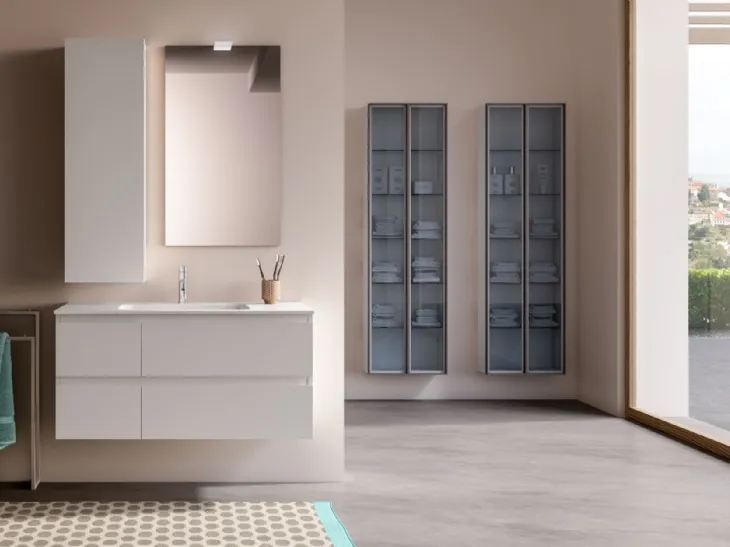 Mobile bagno sospeso Fresh Monoblocco 01 di Synergie