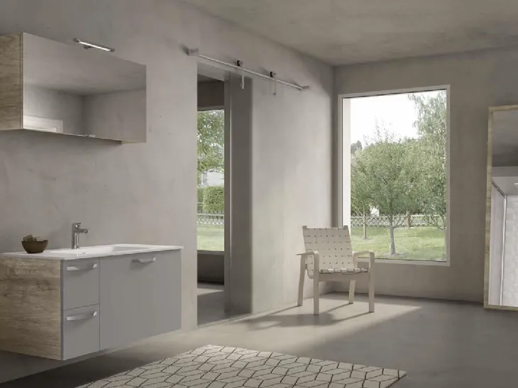 Mobile da Bagno sospeso Fresh Monoblocco 05 di Synergie