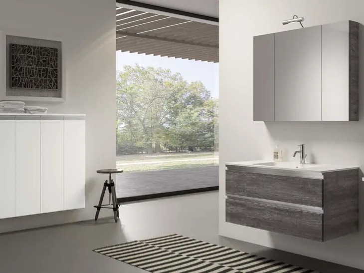 Mobile da Bagno sospeso Fresh Monoblocco 07 di Synergie