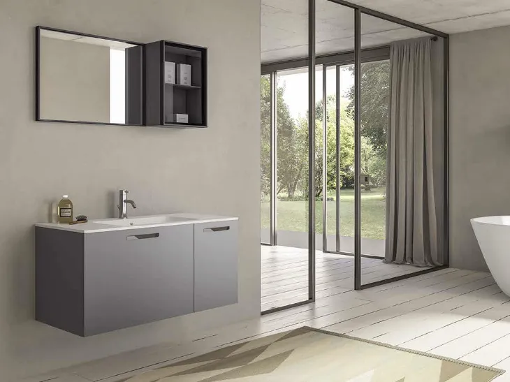 Mobile da Bagno sospeso Fresh Monoblocco 10 di Synergie