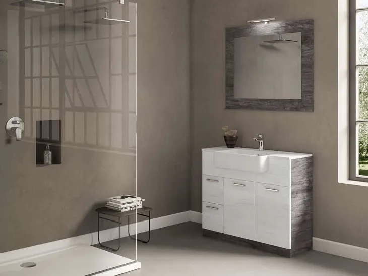 Mobile da Bagno a terra Fresh Monoblocco 11 di Synergie