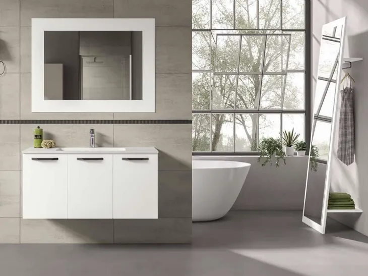 Mobile da Bagno sospeso Fresh Monoblocco 12 di Synergie