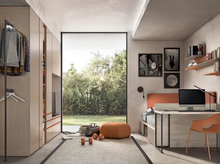 Cameretta per Ragazzi Generazione Z 206 di Zg Mobili