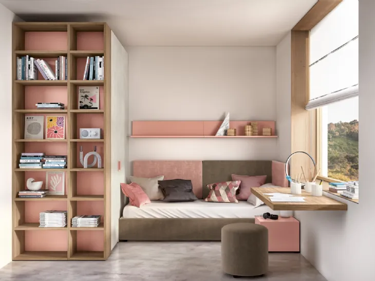 Cameretta su misura per ragazzi Generazione Z 208 di Zg Mobili