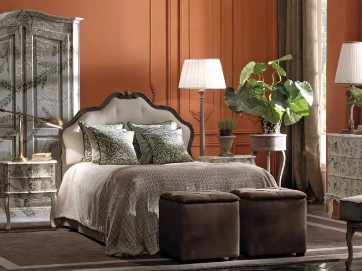 Cameretta in legno con decorazioni botaniche Herbarium di Vittorio Grifoni