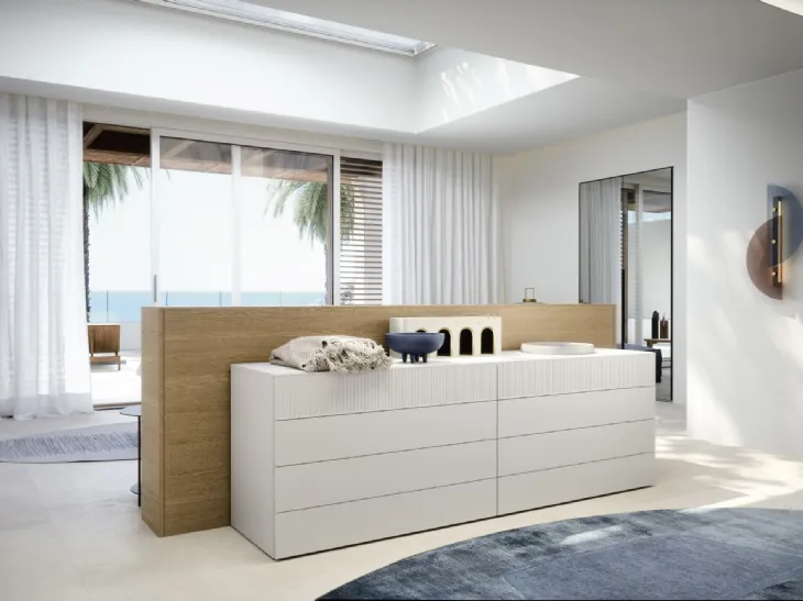 Cassettiera in laccato opaco Easy System di Novamobili