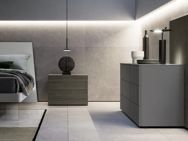 Comodino SistemaVentidue Matwood di SantaLucia