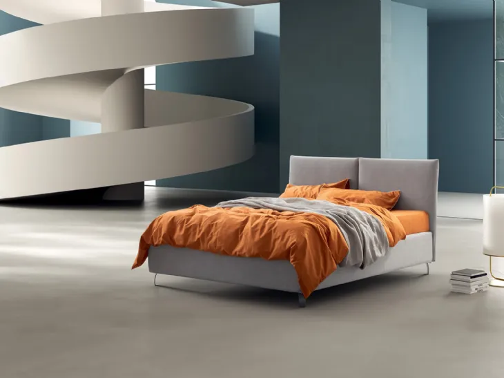 Letto in tessuto imbottito Alessia di Stilfar Italia