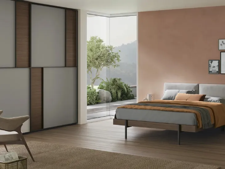 Letto con testiera Eden Soft di Dielle Modus