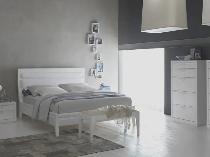 Letto matrimoniale Line di Fasolin