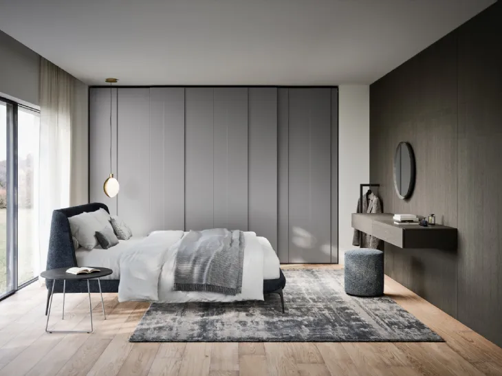 Letto in tessuto Velvet di Novamobili