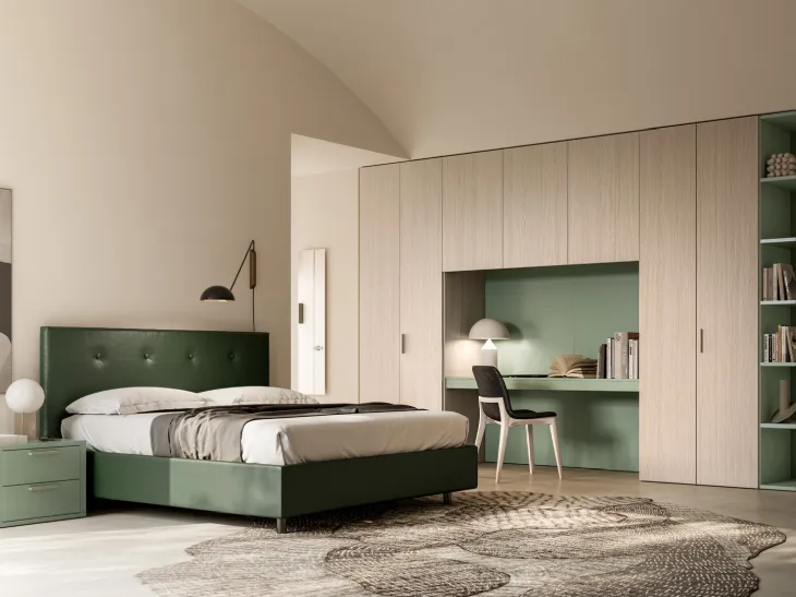 Letto matrimoniale Eros con contenitore di SantaLucia