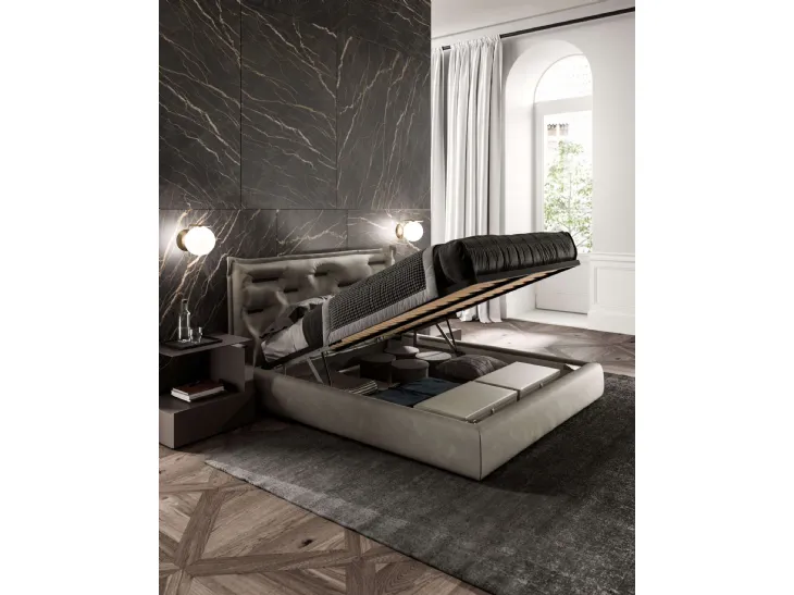 Letto con box contenitore Saona di Ozzio