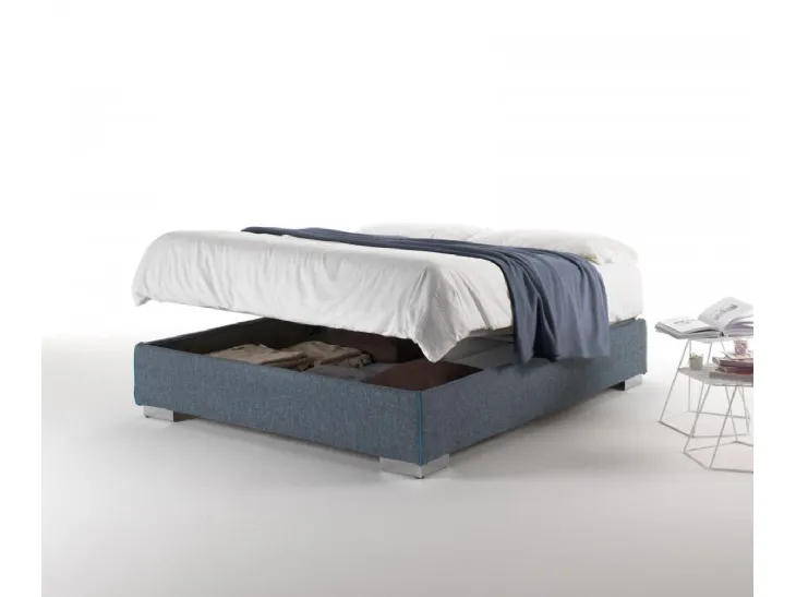 Letto in tessuto Sommier con box contenitore di Salvetti