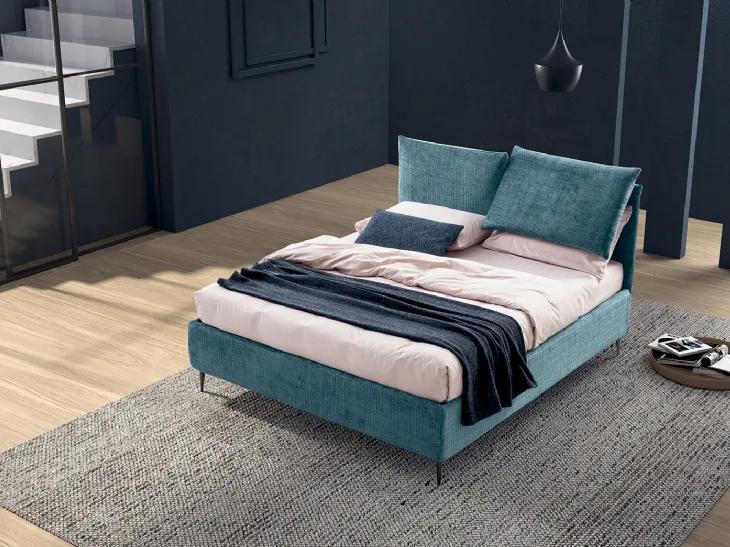 Letto matrimoniale in tessuto Francesca di Stilfar