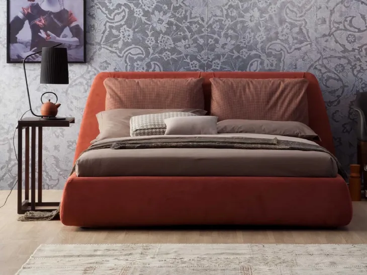 Letto matrimoniale in tessuto Dharma di Tonin Casa