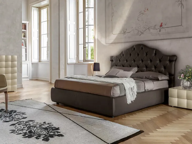 Letto in pelle Veneziano di Tonin Casa