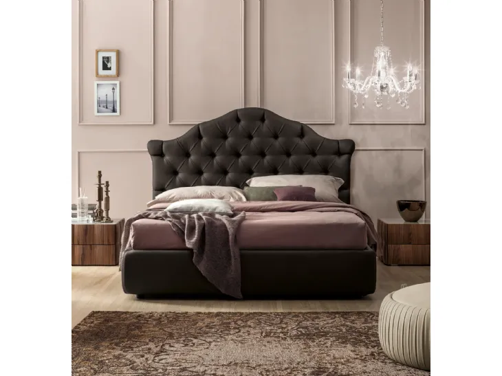 Letto in pelle Veneziano di Tonin Casa