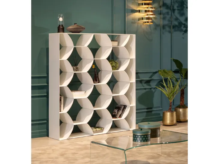 Libreria di design Honeybook in acciaio verniciato di Tonin Casa