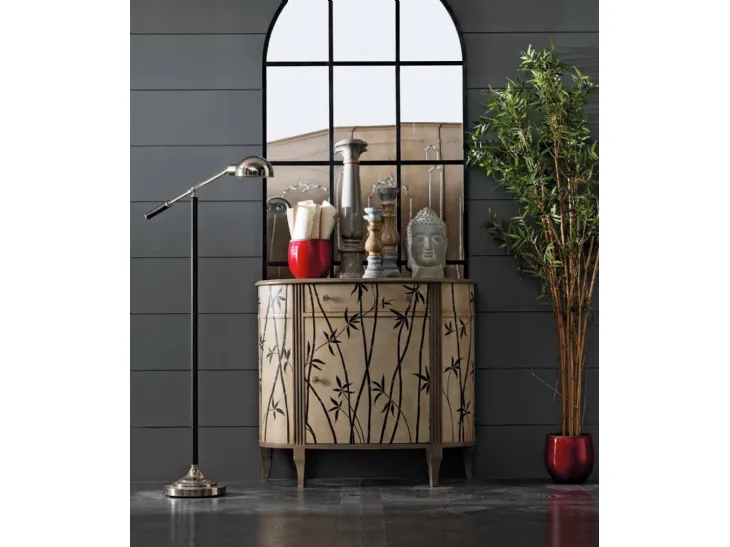 Madia classica dalla forma tondeggiante con decorazioni Art 2030 di Vittorio Grifoni