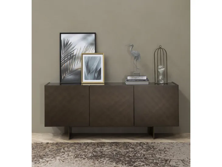 Madia Coated in laccato bronzo spazzolato di Tonin Casa