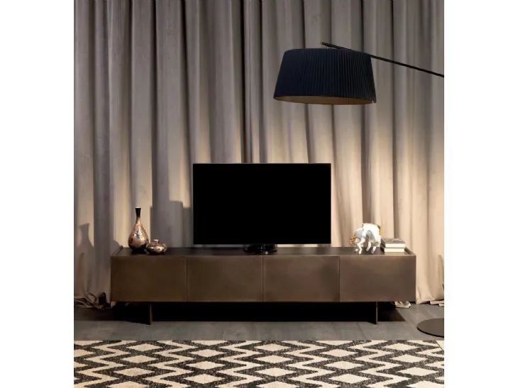 Madia Coated in laccato bronzo spazzolato di Tonin Casa