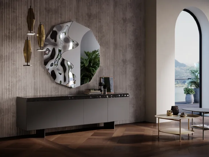 Madia Magma in legno e vetro di Tonin Casa