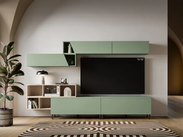 Parete Attrezzata Pratico PTG424 di SantaLucia