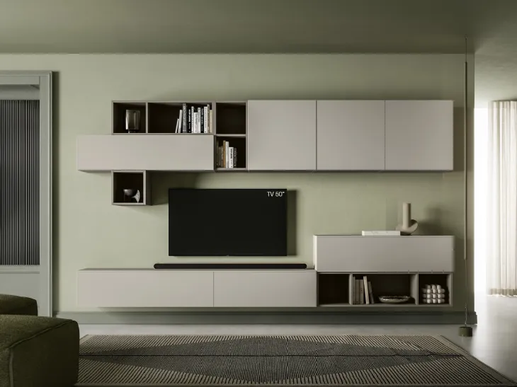 Parete Attrezzata Pratico PTG438 di SantaLucia