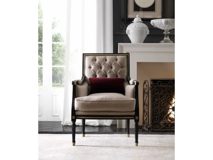 Poltrona in tessuto Art 2096 di Vittorio Grifoni