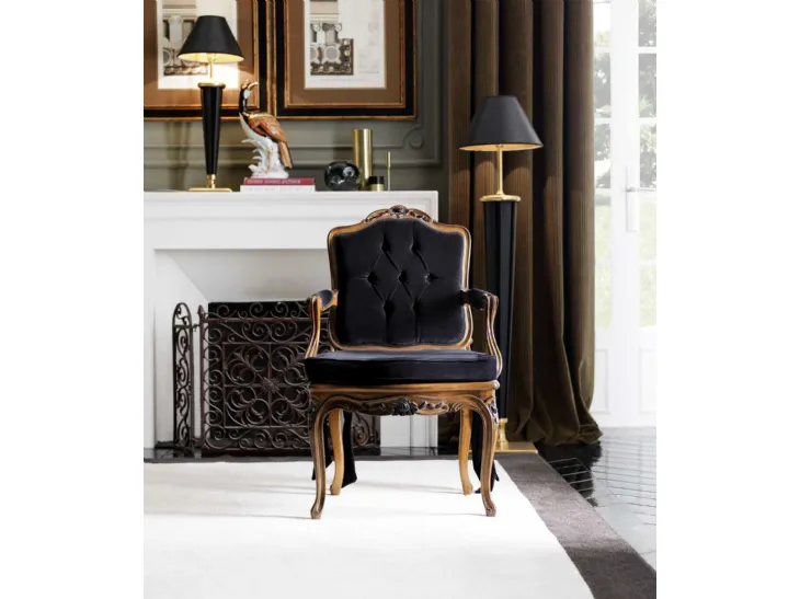 Poltrona classica in tessuto Art 2278 di Vittorio Grifoni