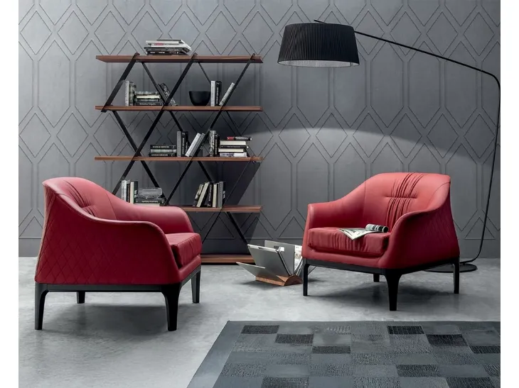 Poltrona in pelle Tiffany di Tonin Casa