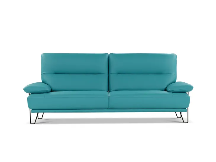 Divano lineare in pelle Folk di Nicoletti Home