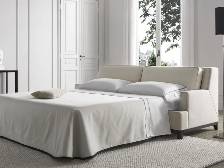 Divano letto lineare in tessuto Ritz di Tosconova