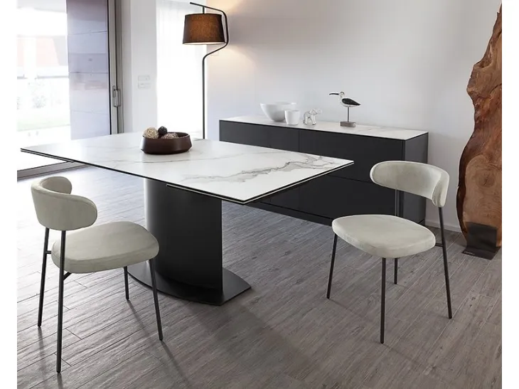 Sedia in tessuto Anais di Domitalia