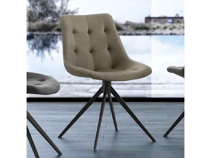 Sedia Carnaby Classic in eco nabuk di La Seggiola