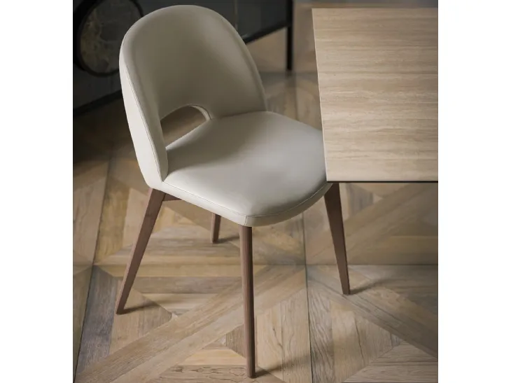 Sedia in pelle Beetle di Tonin Casa