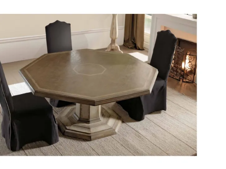 Tavolo ottagonale in legno Art 2053 di Vittorio Grifoni